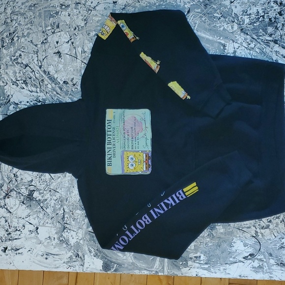 Sponge Bob SquarePants mens hoodie - Picture 1 of 7